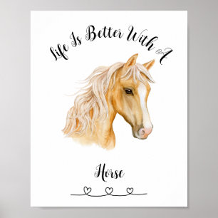 Palimino Horse Wall Art Poster