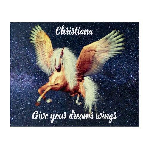 Palimino Winged Pegasus    Acrylic Print