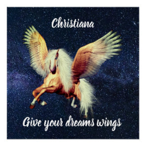 Palimino Winged Pegasus     Poster