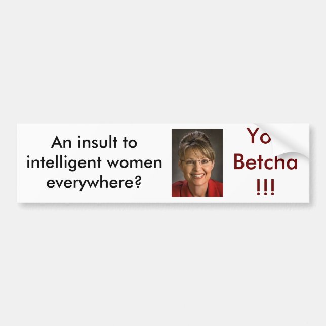 Palin2 Bumper Sticker (Front)