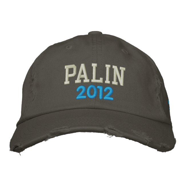 PALIN, 2012 EMBROIDERED BASEBALL CAP (Front)
