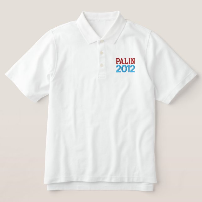 Palin 2012 Embroidered Shirt - Customized (Design Front)