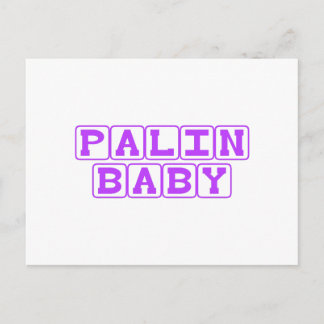 Palin Baby Postcard
