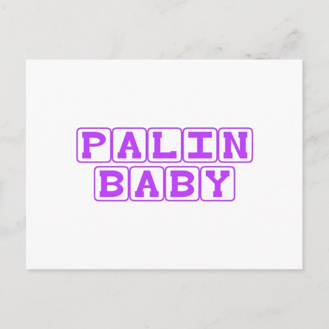 Palin Baby Postcard (Front)
