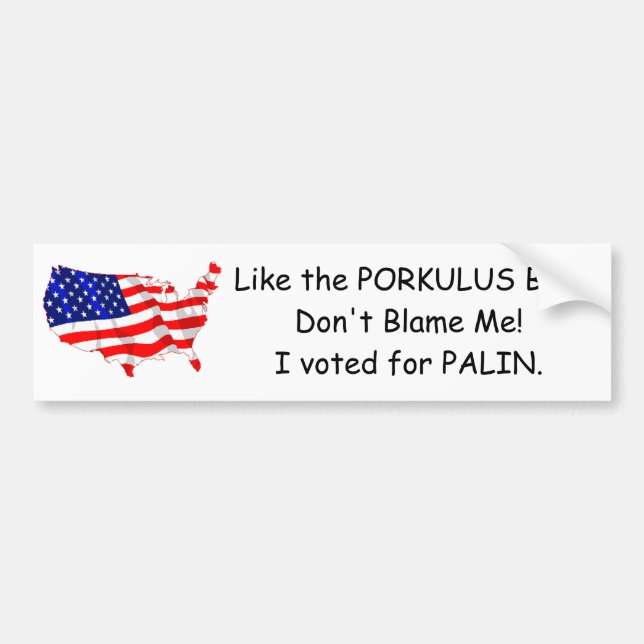 PALIN  Bumper Sticker (Front)