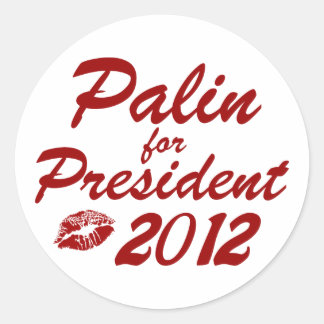 Palin for President Classic Round Sticker