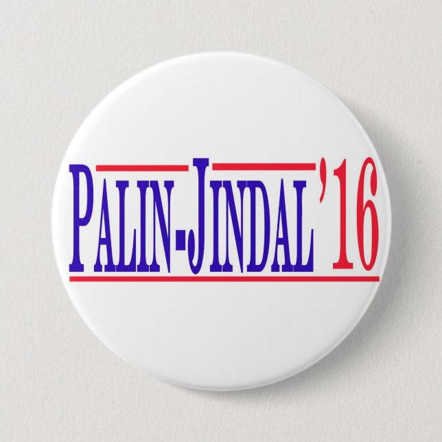 Palin-Jindal 2016! Pinback Button (Front)