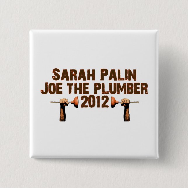 Palin Joe the Plumber 2012 Button (Front)