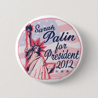 Palin Lady Liberty Pinback Button