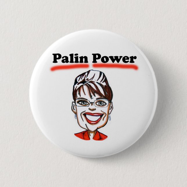 Palin Power Pinback Button (Front)