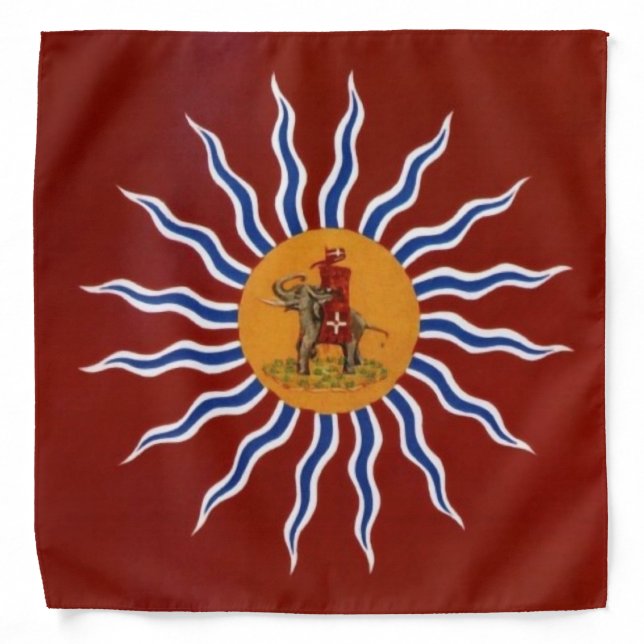 Palio Di Siena Contrada della Torre ( Tower)  Bandana (Front)