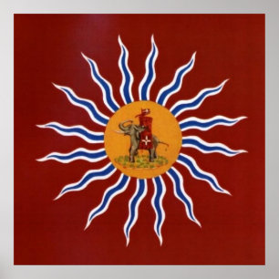 Palio Di Siena Contrada della Torre ( Tower) Poster