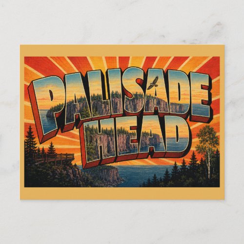 Palisade Head MN Vintage Travel Art Postcard