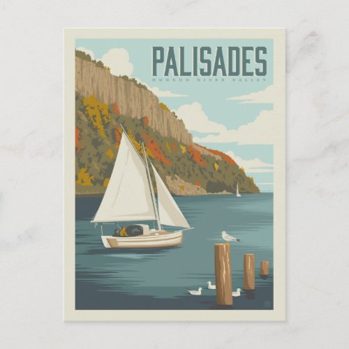 Palisades  Hudson Valley NY Postcard