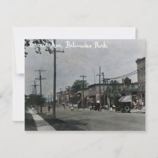 Palisades Park NJ Broad Ave 1920s Postcard