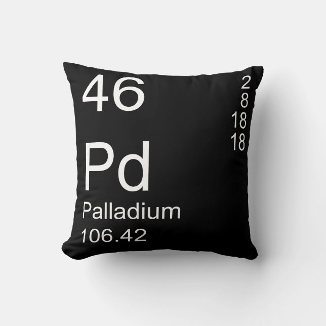 Palladium Throw Pillow (Front)