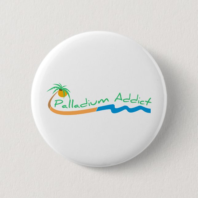 palladiumaddictlogo pinback button (Front)
