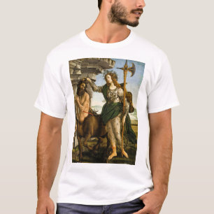 Pallas and the Centaur by Sandro Botticelli Men's T-Shirt