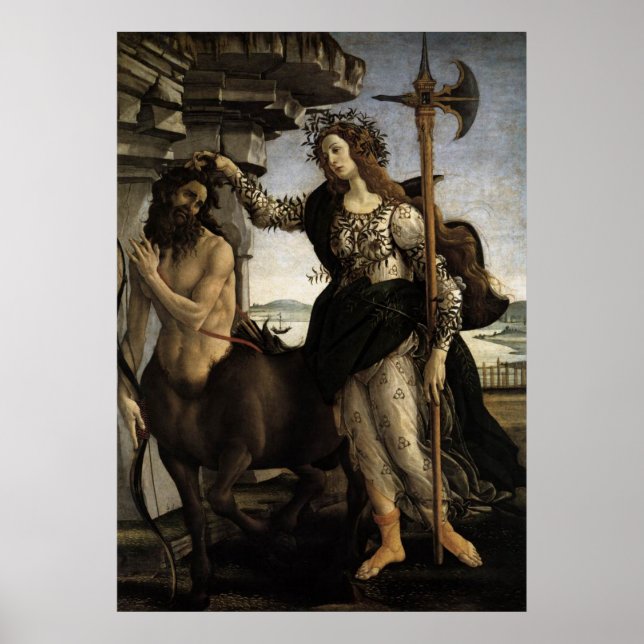 Pallas and the Centaur Canvas Print (Front)
