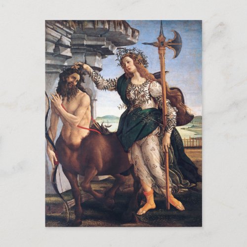 Pallas and the Centaur Sandro Botticelli Postcard