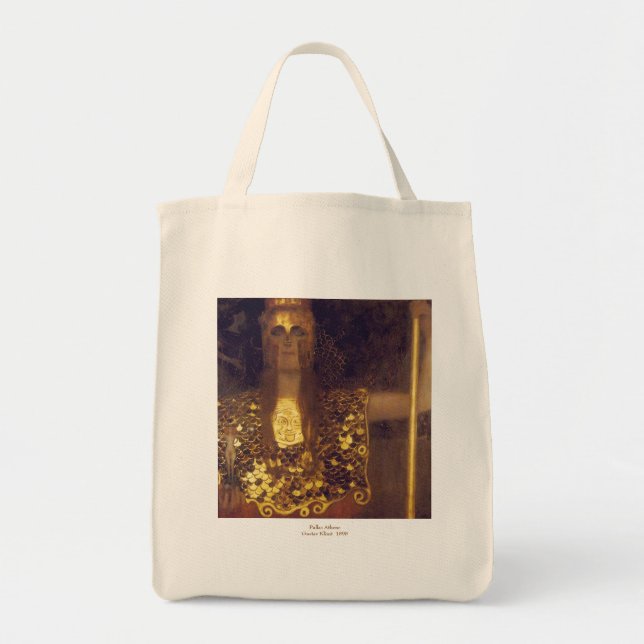 Pallas Athena by Gustav Klimt Tote Bag (Front)