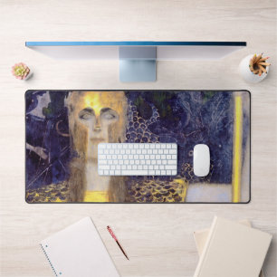 Pallas Athena, Gustav Klimt Desk Mat