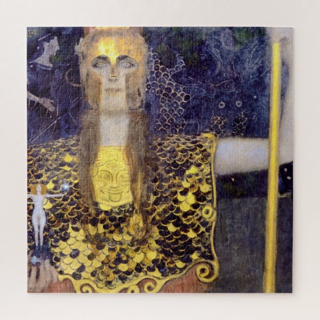 Pallas Athena, Gustav Klimt Jigsaw Puzzle (Vertical)