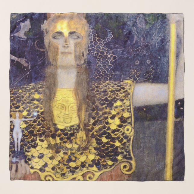 Pallas Athena, Gustav Klimt Scarf (Front)