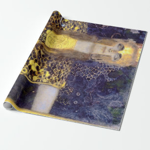 Pallas Athena, Gustav Klimt Wrapping Paper