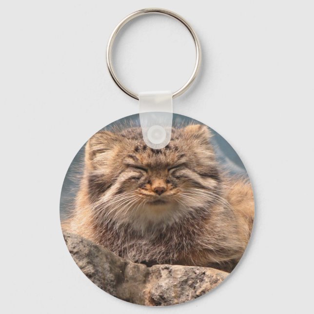 Pallas Cat Keychain (Front)