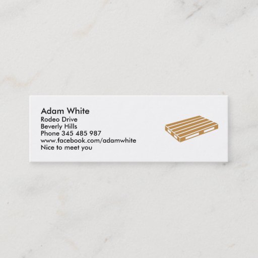 Customizable Pallet Business Card Template
