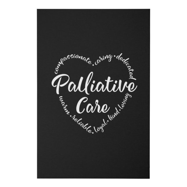 Palliative Care, Hospice, hospice worker Faux Canvas Print (Front)
