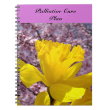 Palliative Care Plan notebook Pink Blossoms Floral