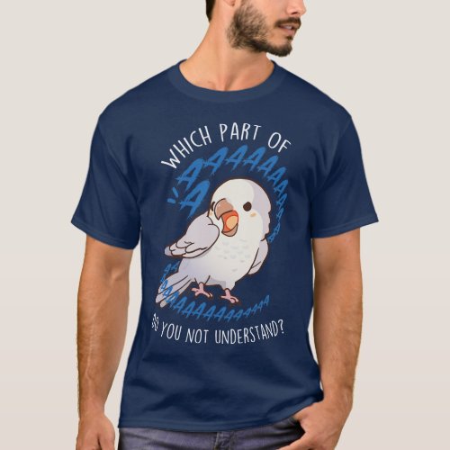 Pallid Grey Quaker Parrot Aaaa T_Shirt