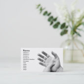 Palm acupressure business card (Standing Front)