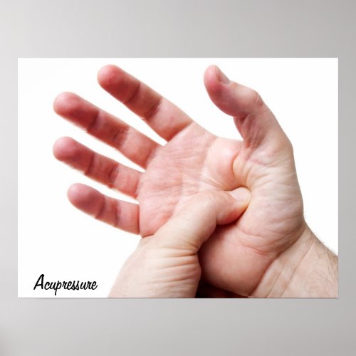 Palm acupressure poster