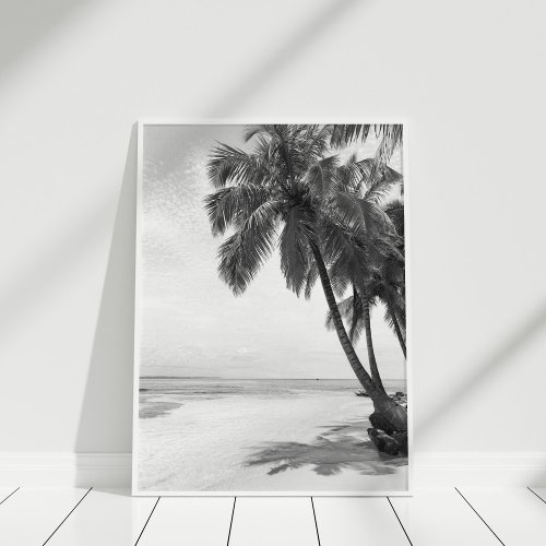 Palm and Beach Print