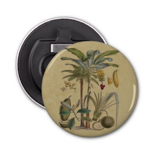 Palm Antique Tropical Fruit Botanical Art Bottle Opener