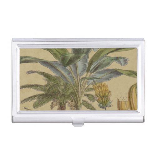 Palm Antique Tropical Fruit Botanical Art Business Card Case