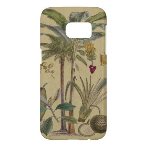 Palm Antique Tropical Fruit Botanical Art Samsung Galaxy S7 Case