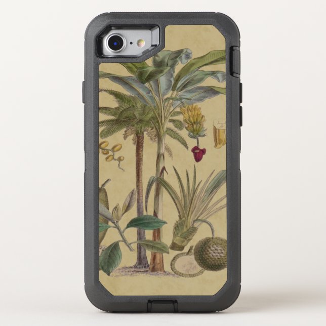 Palm Antique Tropical Fruit Botanical Art Otterbox iPhone Case (Back)