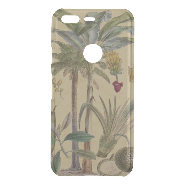 Palm Antique Tropical Fruit Botanical Art Uncommon Google Pixel Case (Back)