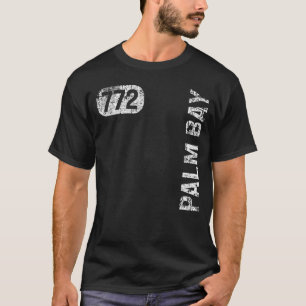 Palm Bay Florida 772 Area Code Vintage Retro T-Shirt