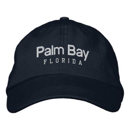 Palm Bay Florida Embroidered Hat