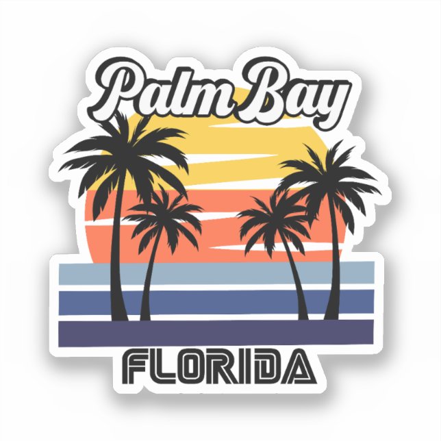 Palm Bay,Florida Sticker (Front)