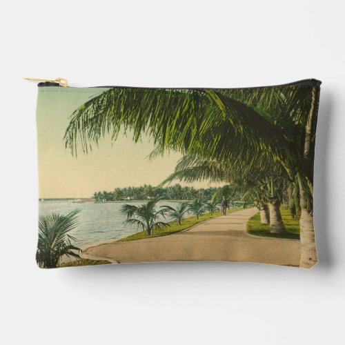 Palm Beach 1898 vintage Florida scene Accessory Pouch