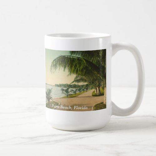 Palm Beach 1898 vintage Florida scene Coffee Mug