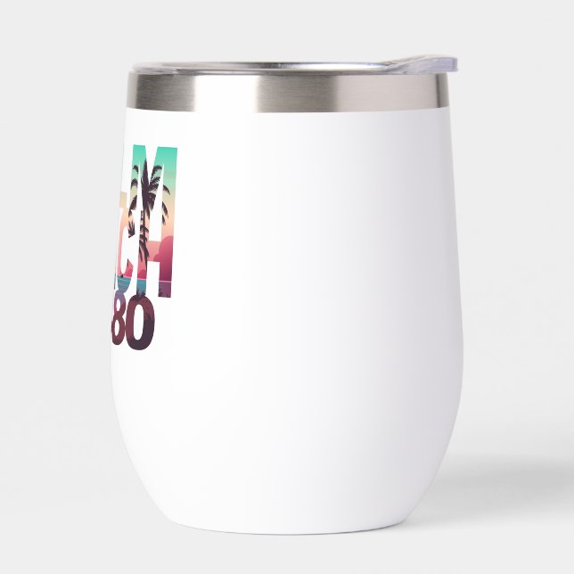Palm Beach, 33480, Florida   Thermal Wine Tumbler (Left)