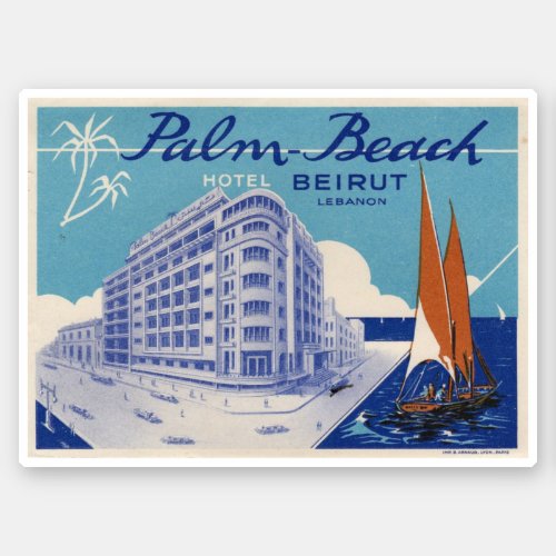 Palm Beach Beirut Labanon Sticker