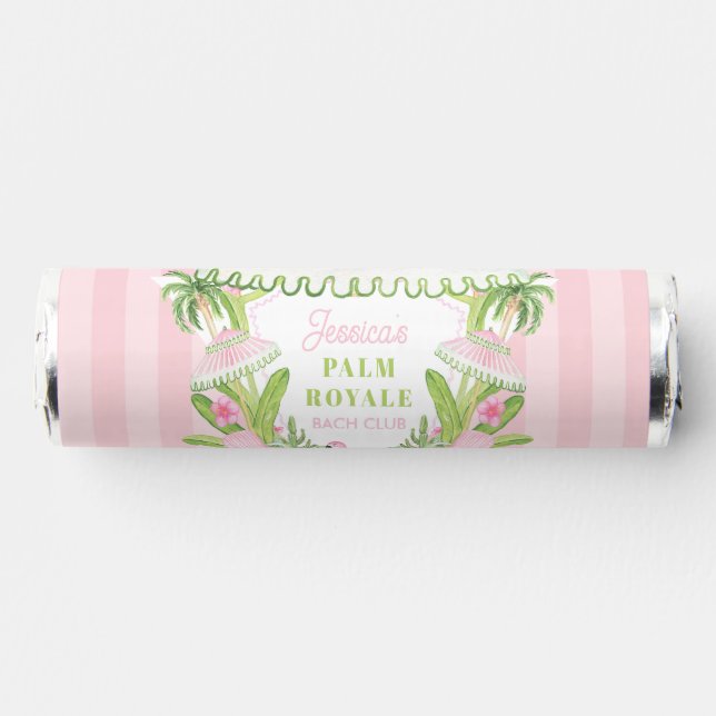 Palm Beach Cabana Bach Club | Bachelorette  Breath Savers® Mints (Front)